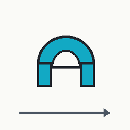 cyan arch glide visual referent