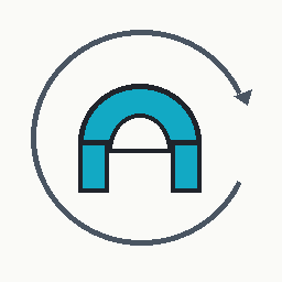 cyan arch orbit visual referent