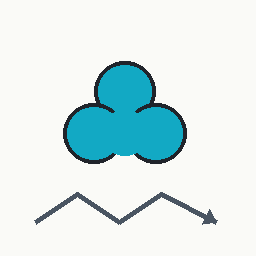 cyan clover bounce visual referent