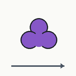 violet clover glide visual referent