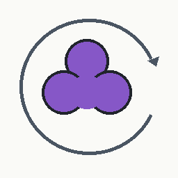 violet clover orbit visual referent